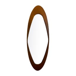 Espelho Emoldurado Antique Freijó 134x47cm Oval