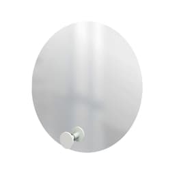 Espelho Funcional Hook Branco 50 cm Redondo