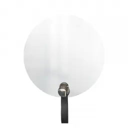 Espelho Funcional Hook Cromado Alça Preta 50 cm Redondo