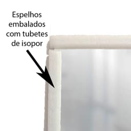 Espelho Multiuso Lapidado Fita Dupla Face 3M 60x40 cm Retangular
