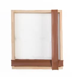 Nicho Chess Pinus Com Corino Caramelo 20X20 Cm