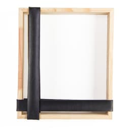 Nicho Chess Pinus Com Corino Preto 20X25 Cm