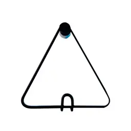 Pendurador Gancho Wire Minimals Polygon Preto 14x15 cm