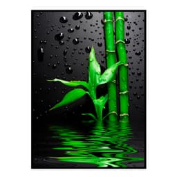 Quadro Decorativo Barcelona  Verde & Gotas Vd 50x70 cm