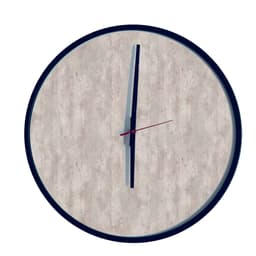 Relógio Decorativo Round Preto Mostrador Metropolitan Ponteiro Preto 30 Cm Diâmetro