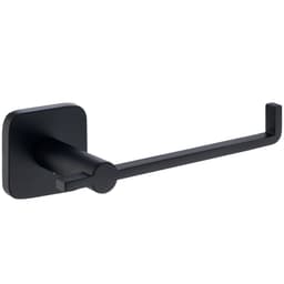 Suporte Porta Papel Higiênico De Parede Quadrado Para Banheiro Preto