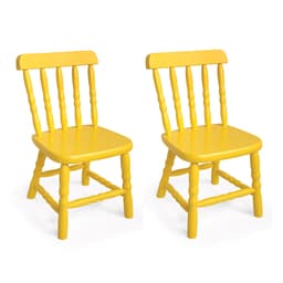 Conjunto 2 Cadeiras Infantil Country Amarela