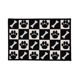 Capacho Antiderrapante Clean 29 Preto-Branco 0,45X0,75M