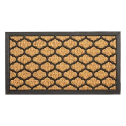 Capacho de Borracha Alagoas 01 Bege-Preto 0,33X0,60M