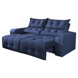 Sofá Galle 1,80m Velusoft Azul - Emobiliar