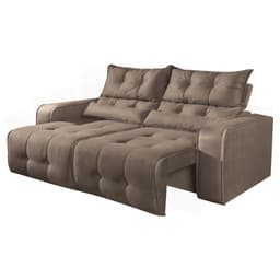 Sofá Galle 2,00m Velusoft Bege - Emobiliar