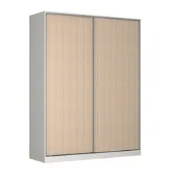 Guarda-Roupa Solteiro Tunas V 2 Portas 3 Gavetas Branco e Noce