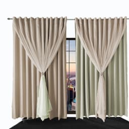 Cortina Para Quarto E Sala Blecaute Ana 3,50 X 2,80 Palha