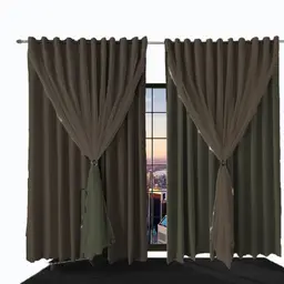 Cortina Para Quarto E Sala Blecaute Ana 4,20 X 2,60 Marrom