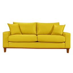 Sofa Living Istambul 3 lugares Revestimento Courino Sintetico