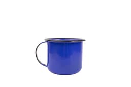 Caneca Xícara Esmaltada no 8 350ML Azul atóxico ESMALTADOS SILVA 1378