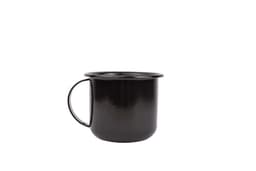 Caneca Xícara Esmaltada no 8 350ML Preta atóxico ESMALTADOS SILVA 1375
