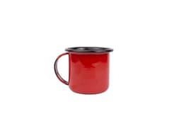 Caneca Xícara Esmaltada no6 160ML Vermelho atoxico ESMALTADOS SILVA 2253