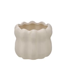 Cachepot Decorativo Espressione Candle Branco 14 cm