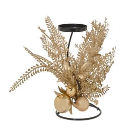 Candelabro Decorado 1 Vela Dourado