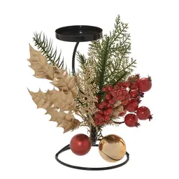 Candelabro Decorado I 1 Vela Colorido