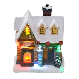 Casa Natalina com Luz III Colorida