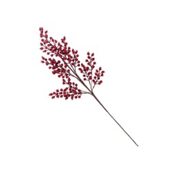 Enfeite Natalino Espressione Galho Verde e Vermelho 78 cm