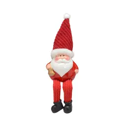 Enfeite Natalino Espressione Papai Noel Vermelho e Branco 21 cm