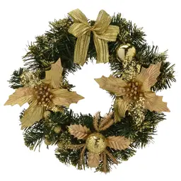 Guirlanda Natalina Verde e Dourada