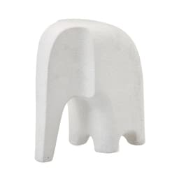 Escultura Decorativa Elefante Branca 20 cm