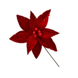 Flor Natalina Espressione Vermelha 26 cm