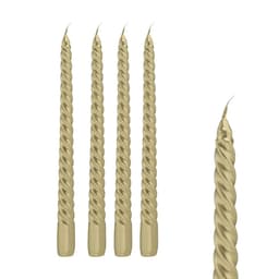 Kit com 4 Velas Decorativas Espressione Dourado