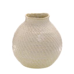 Vaso Decorativo Espressione Aryballos Bege 16 cm