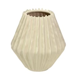 Vaso Decorativo Espressione Cilindo Creme 20 cm