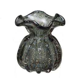 Vaso Decorativo Espressione II Preto e Dourado