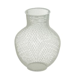 Vaso Decorativo Espressione Telado Off White 20 cm