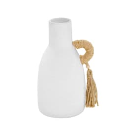 Vaso Decorativo Espressione com Sisal II Off White e Marrom