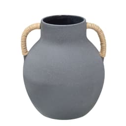 Vaso Decorativo Espressione com Sisal IV Preto e Marrom