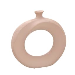 Vaso Decorativo com Círculo Espressione II Marrom