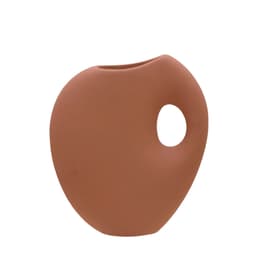 Vaso Decorativo em Cerâmica Espressione II Marrom Escruro