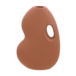 Vaso Decorativo em Cerâmica Espressione Marrom Escruro