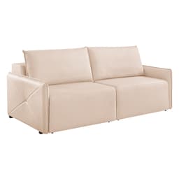 Sofá 3 Lugares Retrátil Urban Linho Bege Claro 220 cm