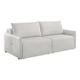 Sofá 3 Lugares Retrátil Urban com USB Linho Cinza 200 cm