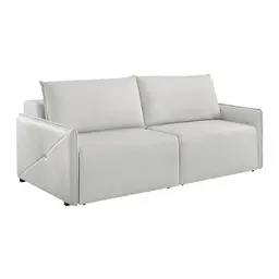 Sofá 4 Lugares Retrátil Urban Linho Cinza 260 cm
