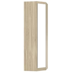 Guarda Roupa Modulado Canto Oblíquo com Espelho 195 Master Avelã Rústico - Eucamóveis