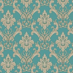 Papel de Parede Bela Vista l (53x1000) Azul e Dourado