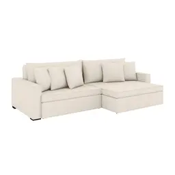 Sofá 3 Lugares Retrátil e Reclinável Pequim Linho Cru 200 cm