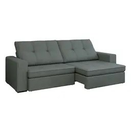 Sofá 4 Lugares Retrátil e Reclinável Flexforma Versalhes Veludo Cinza 250 cm