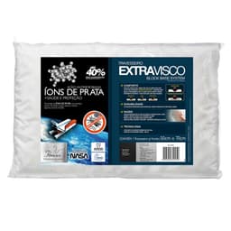 Travesseiro Extravisco Ions de Prata - Nasa Visco elástico