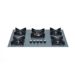 Cooktop a Gás Fischer 5 Bocas Tripla Chama Infinity Trempe de Ferro Fundido 82005 Cor Eiger